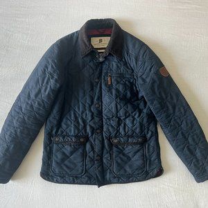 Navy quilted jacket